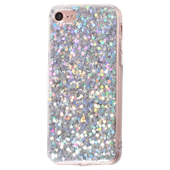 iPhone SE (2022 / 2020) / 8 / 7 Glitter Cover - Sølv