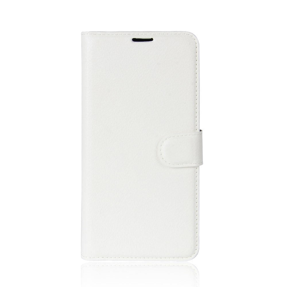 iPhone X / Xs Læder Cover m. Pung Soft Pouch Hvid