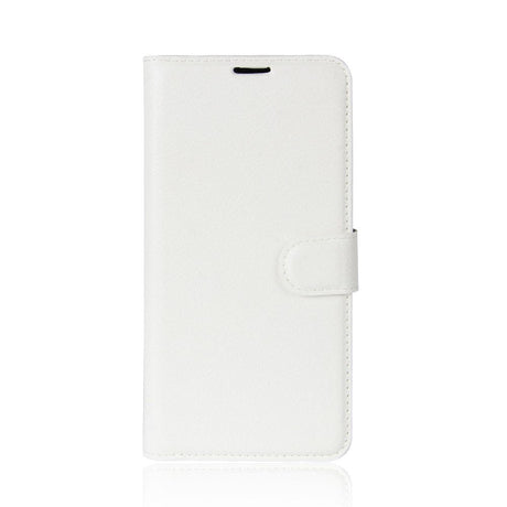 iPhone X / Xs Læder Cover m. Pung Soft Pouch Hvid