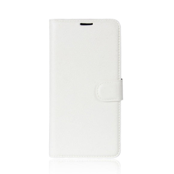 iPhone X / Xs Læder Cover m. Pung Soft Pouch Hvid