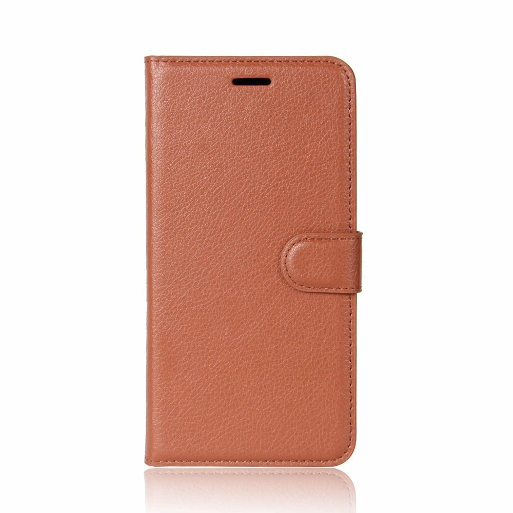 iPhone X / Xs Læder Cover m. Pung Soft Pouch Brun
