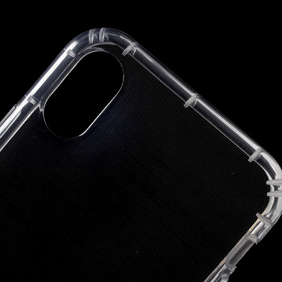 iPhone X / Xs Drop Protective TPU Plast Cover Gennemsigtig