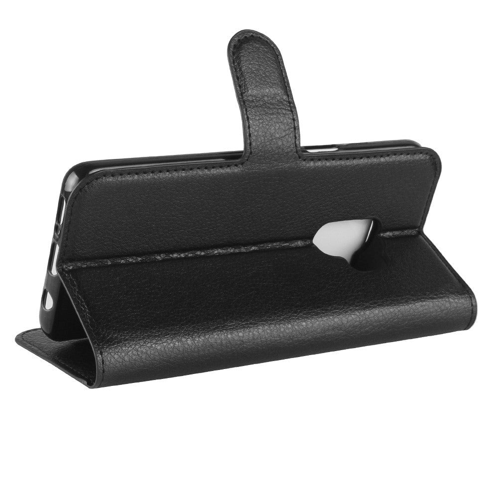 Samsung Galaxy S9 Læder Cover m. Pung Soft Pouch Sort