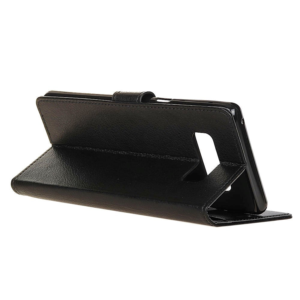 Samsung Galaxy S10e Soft Pouch Læder Cover m. Pung - Sort