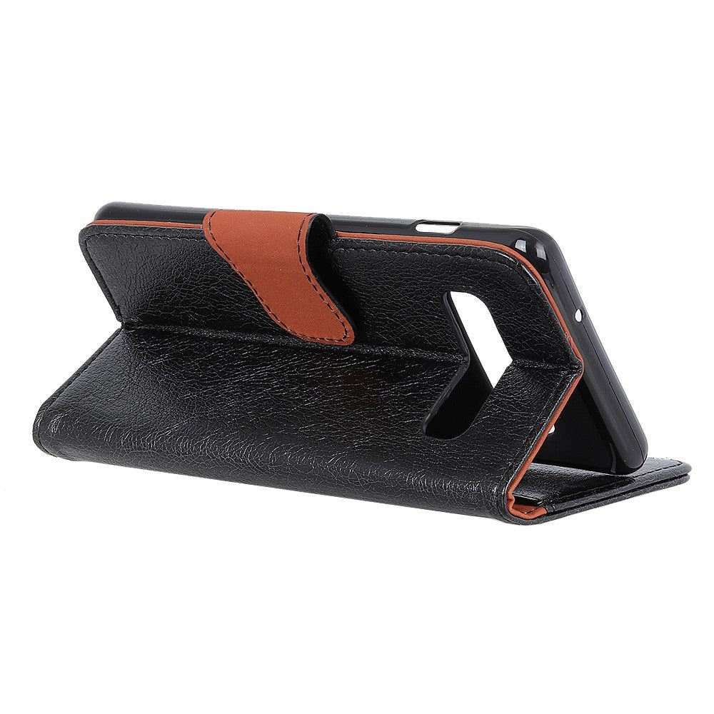 Samsung Galaxy S10e Klassisk Læder Cover m. Pung Sort