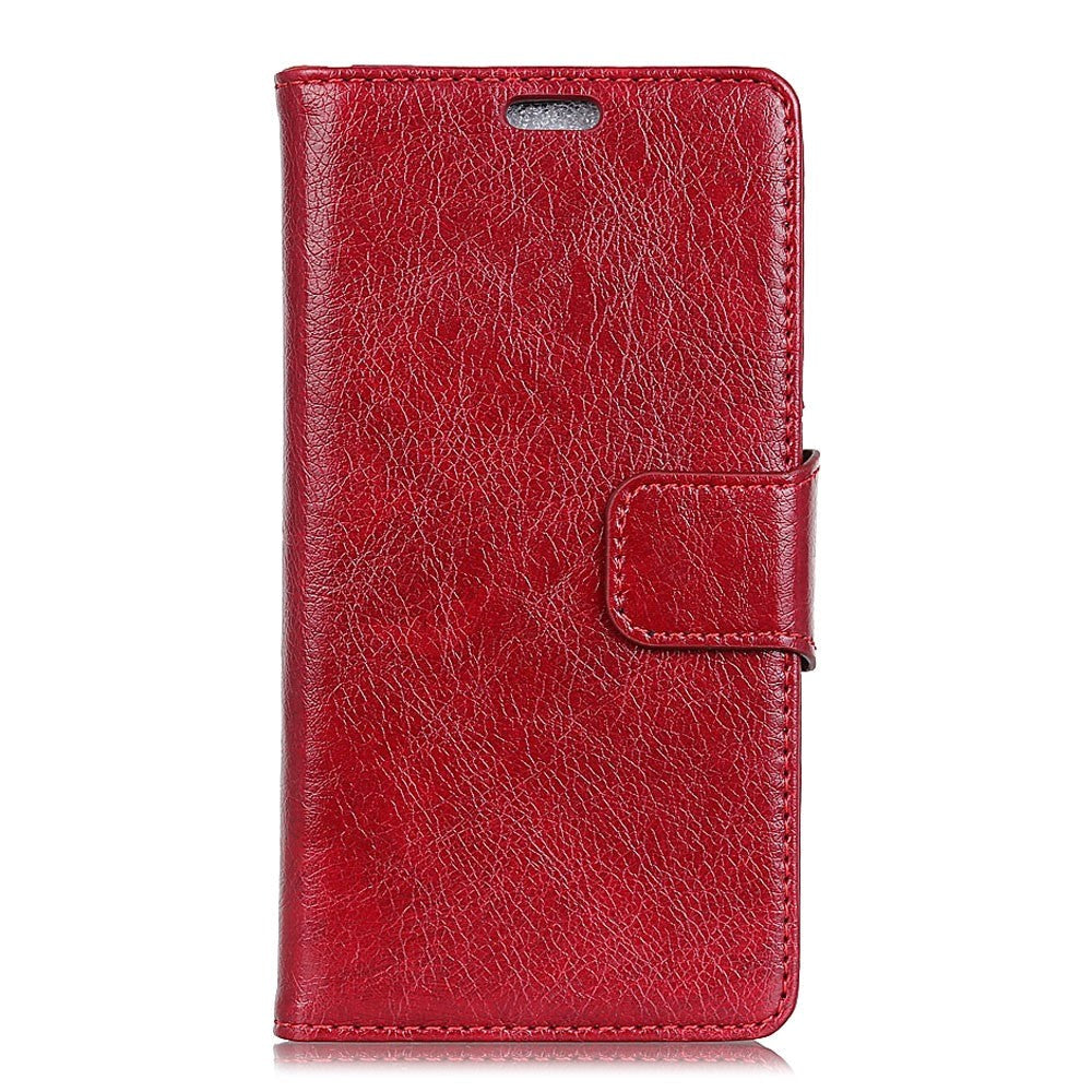 Samsung Galaxy S10e Klassisk Læder Cover m. Pung Rød