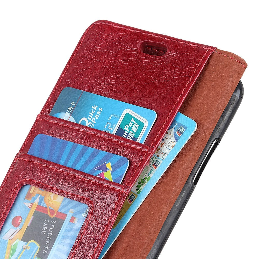 Samsung Galaxy S10e Klassisk Læder Cover m. Pung Rød