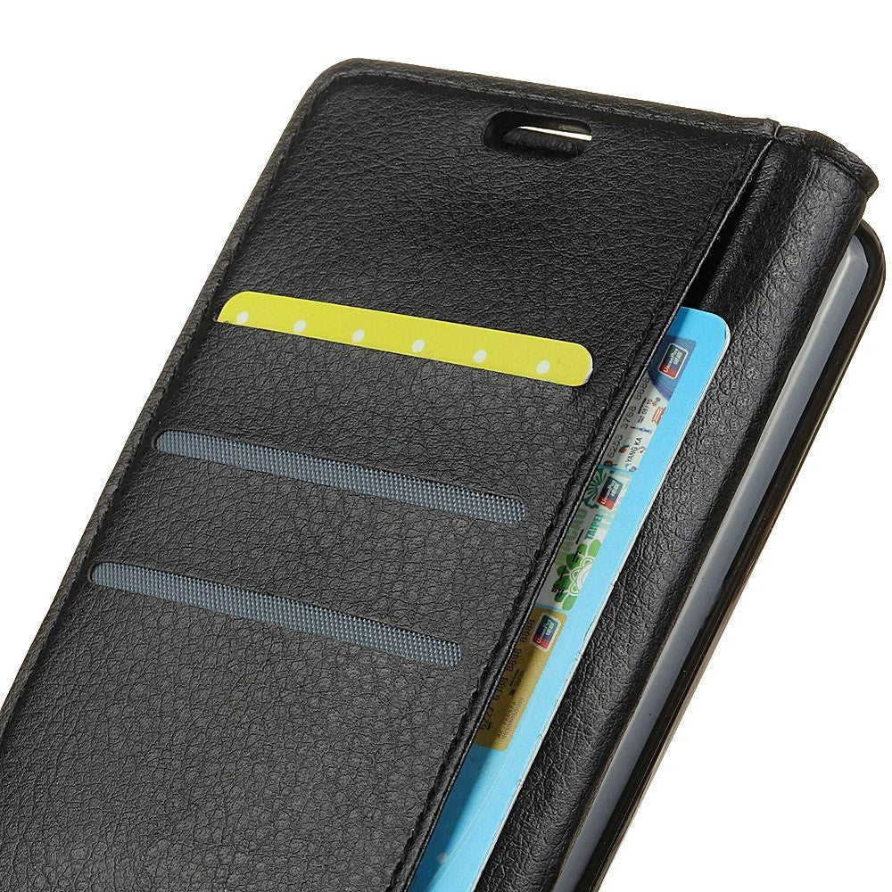 Samsung Galaxy S10+ (Plus) Soft Pouch Læder Cover m. Pung Sort