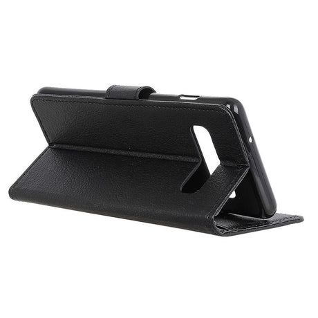Samsung Galaxy S10+ (Plus) Soft Pouch Læder Cover m. Pung Sort