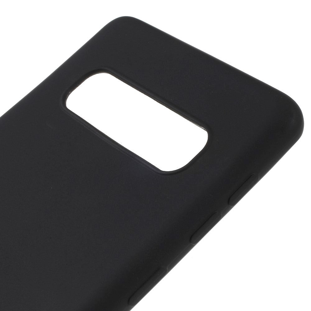 Samsung Galaxy S10 Mat Silikone Cover - Sort