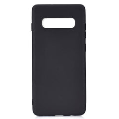 Samsung Galaxy S10+ (Plus) Fleksibelt Plastik Cover Mat Sort