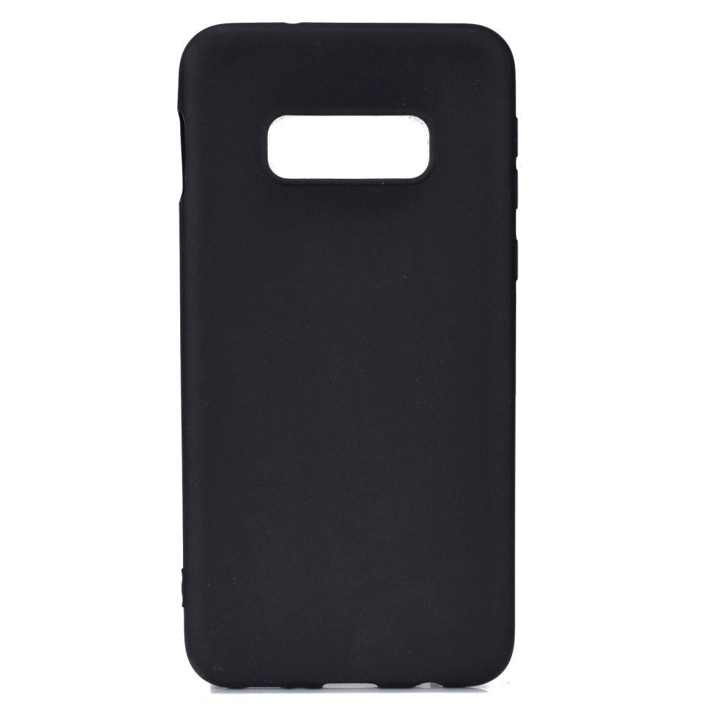 Samsung Galaxy S10e Mat Fleksibelt Plastik Cover - Sort