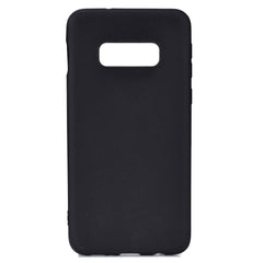 Samsung Galaxy S10e Mat Fleksibelt Plastik Cover - Sort