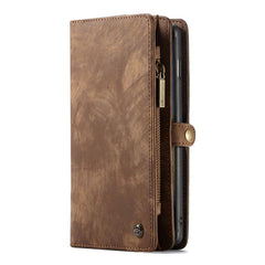 Samsung Galaxy S10+ (Plus) CASEME 2-i-1 Split Leather Wallet Cover - Brun
