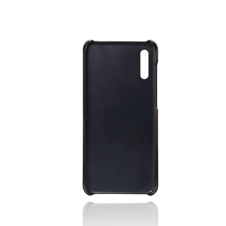 EIDERWOOD Samsung Galaxy A30s / A50 Læderbelagt Plastik Cover m. Kortholder - Sort