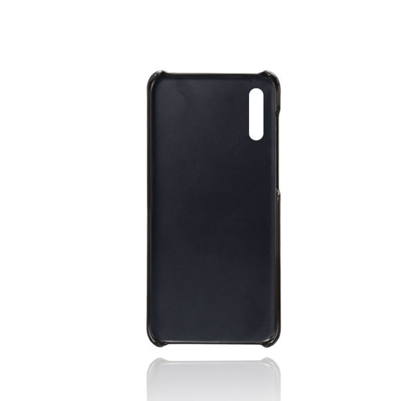 EIDERWOOD Samsung Galaxy A30s / A50 Læderbelagt Plastik Cover m. Kortholder - Sort