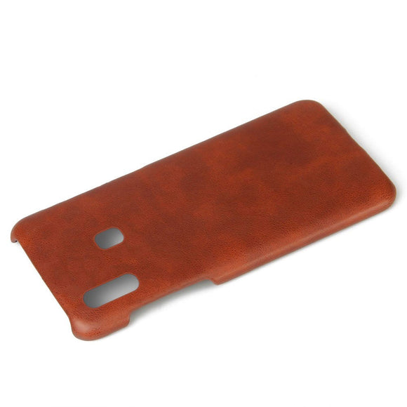 Samsung Galaxy A30 Læder Cover - Brun