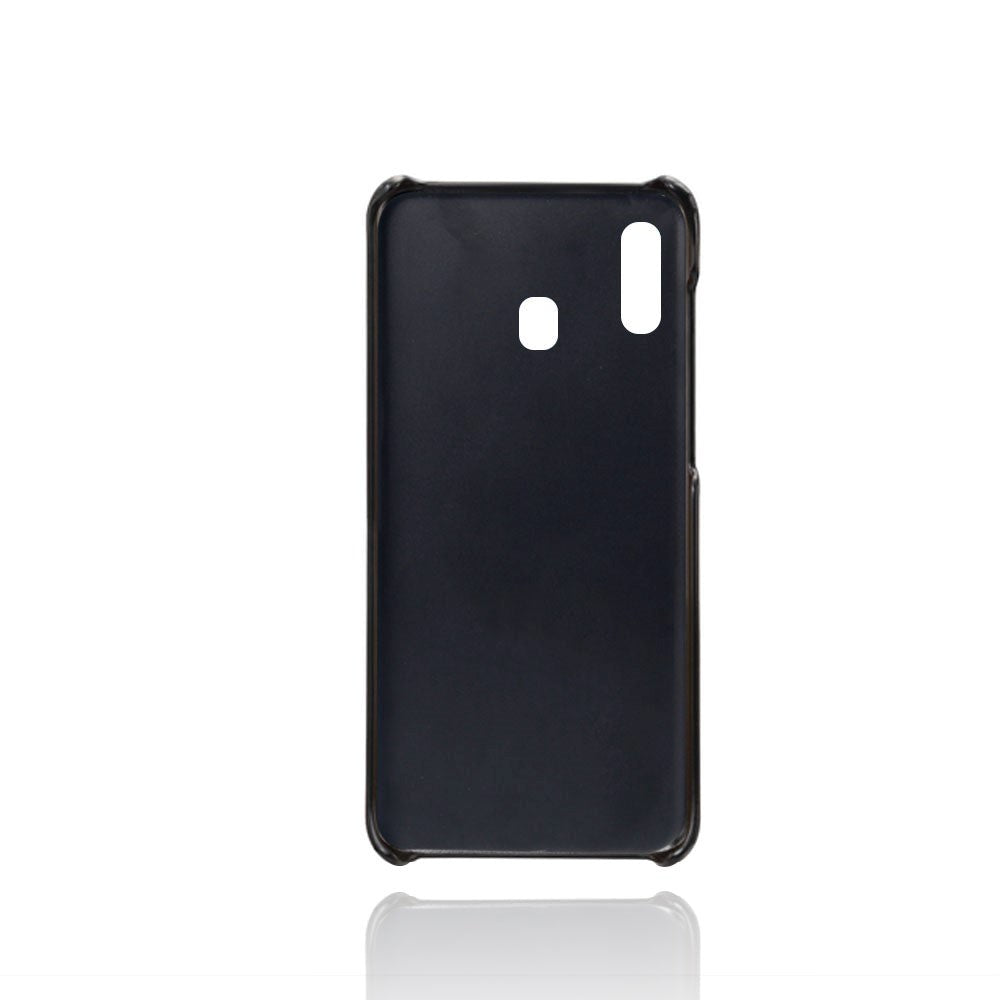 Samsung Galaxy A30 Læder Cover m. Kortholder - Sort