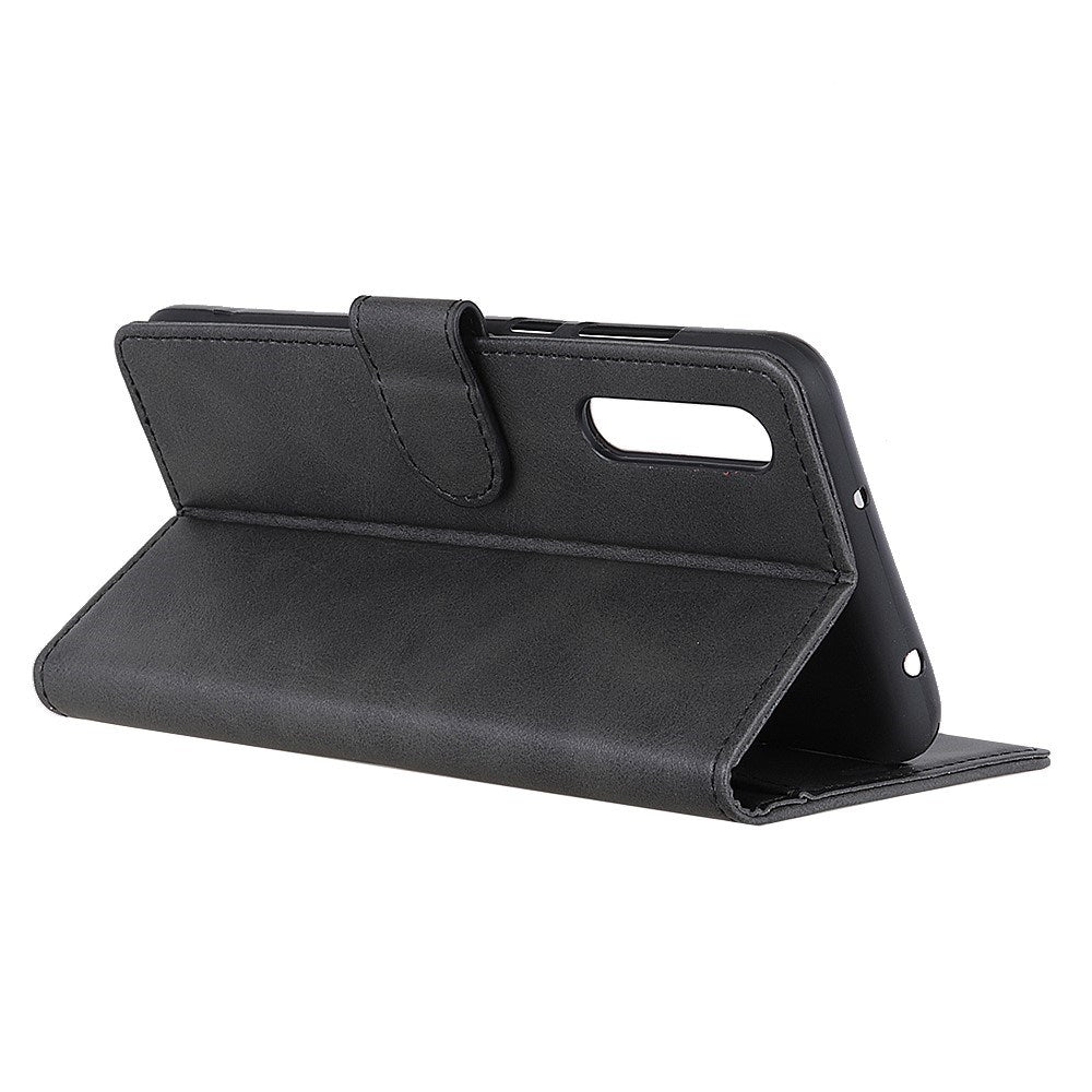 EIDERWOOD Samsung Galaxy A30s / A50 Kunstlæder Flip Cover m. Kortholder & Ståfunktion - Sort