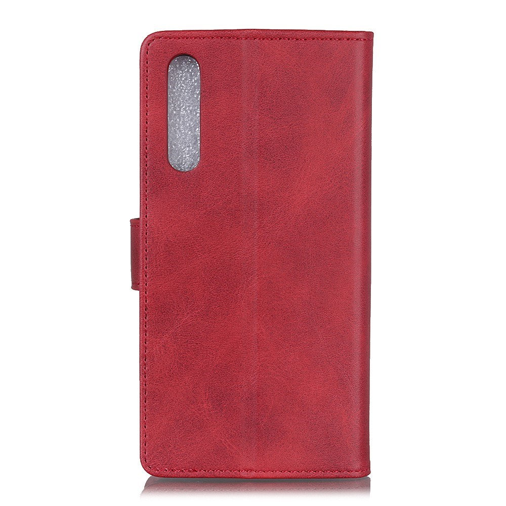 EIDERWOOD Samsung Galaxy A30s / A50 Kunstlæder Flip Cover m. Kortholder & Ståfunktion - Rød