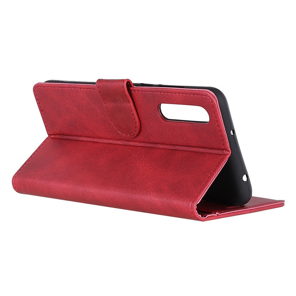 EIDERWOOD Samsung Galaxy A30s / A50 Kunstlæder Flip Cover m. Kortholder & Ståfunktion - Rød