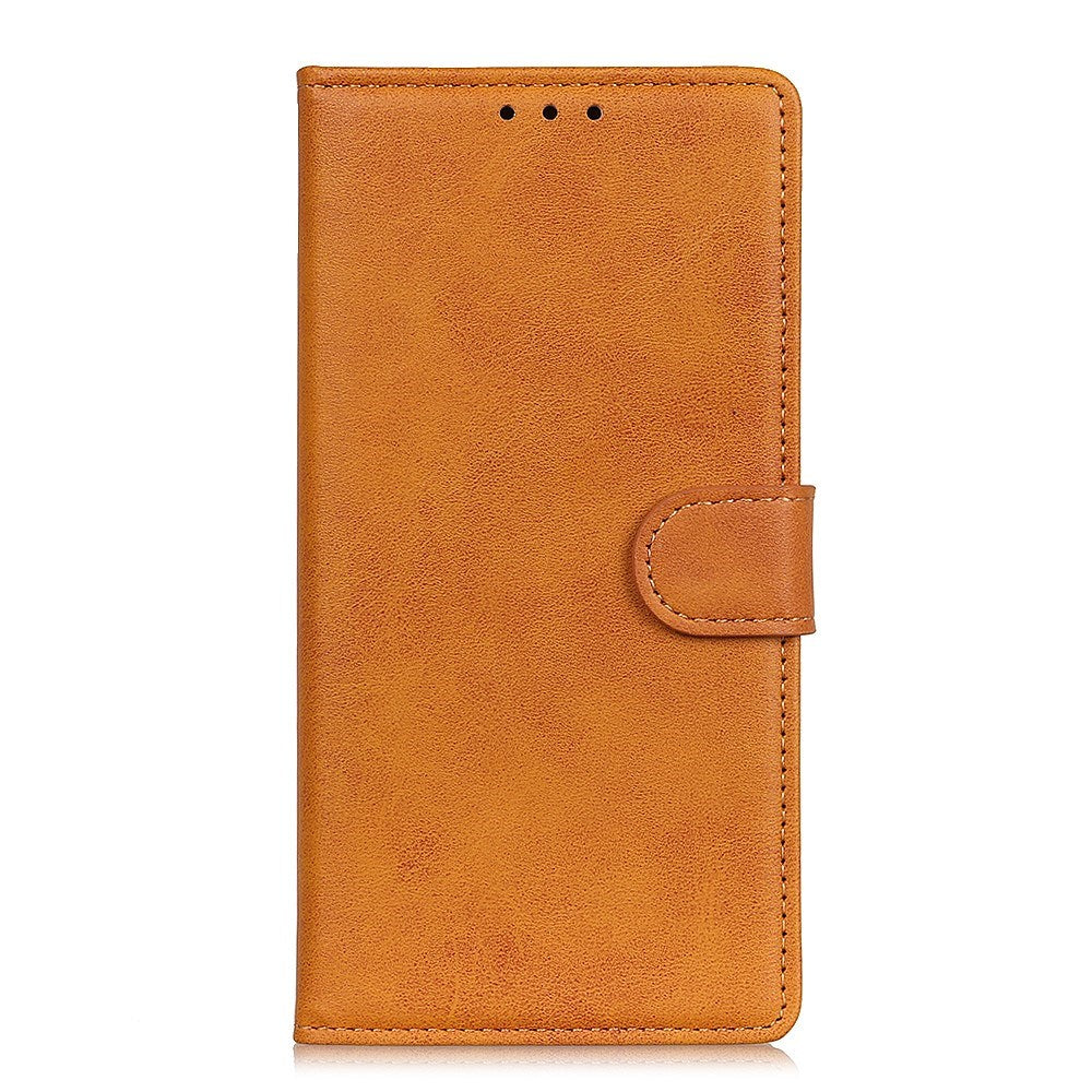 EIDERWOOD Samsung Galaxy A30s / A50 Kunstlæder Flip Cover m. Kortholder & Ståfunktion - Brun