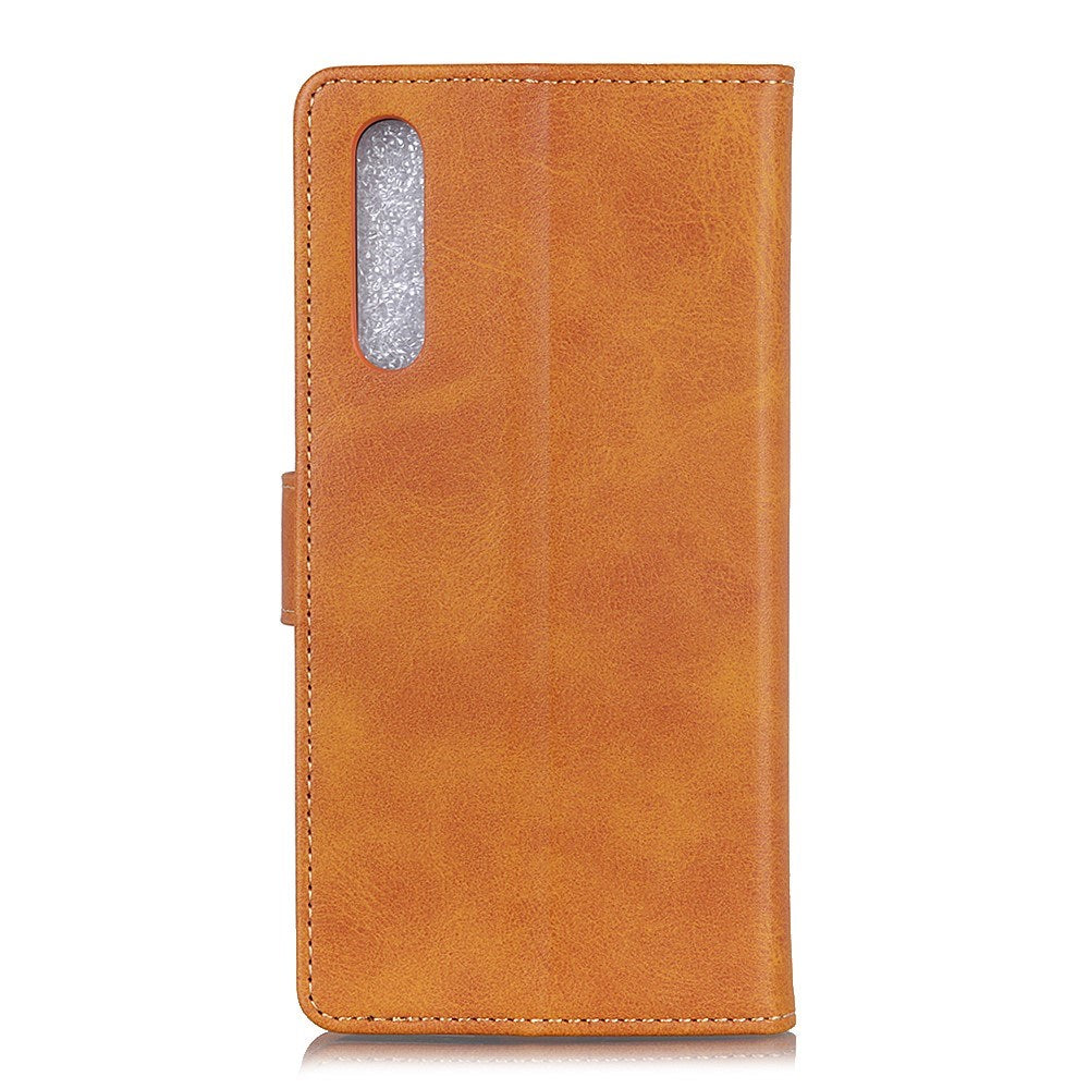 EIDERWOOD Samsung Galaxy A30s / A50 Kunstlæder Flip Cover m. Kortholder & Ståfunktion - Brun