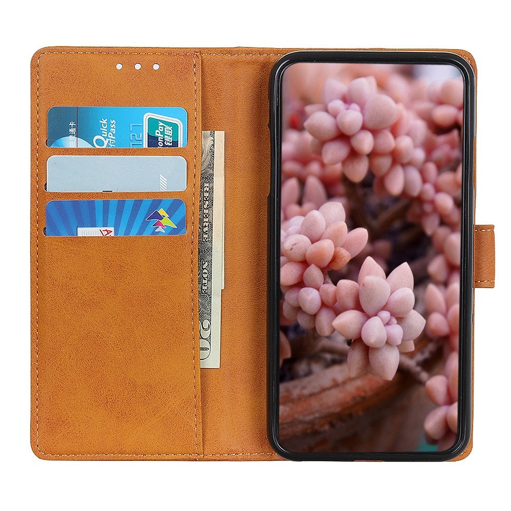 EIDERWOOD Samsung Galaxy A30s / A50 Kunstlæder Flip Cover m. Kortholder & Ståfunktion - Brun