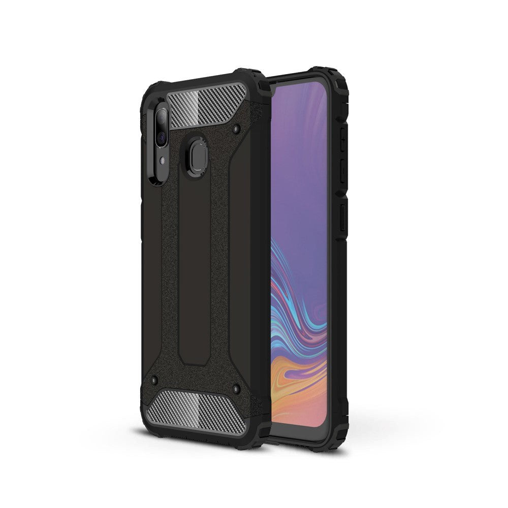 Samsung Galaxy A30 Heavy Duty Håndværker Cover - Sort