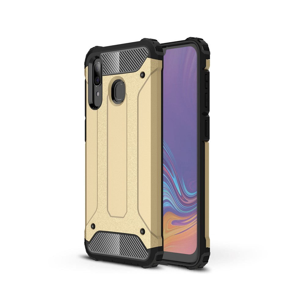 Samsung Galaxy A30 Heavy Duty Håndværker Cover - Guld
