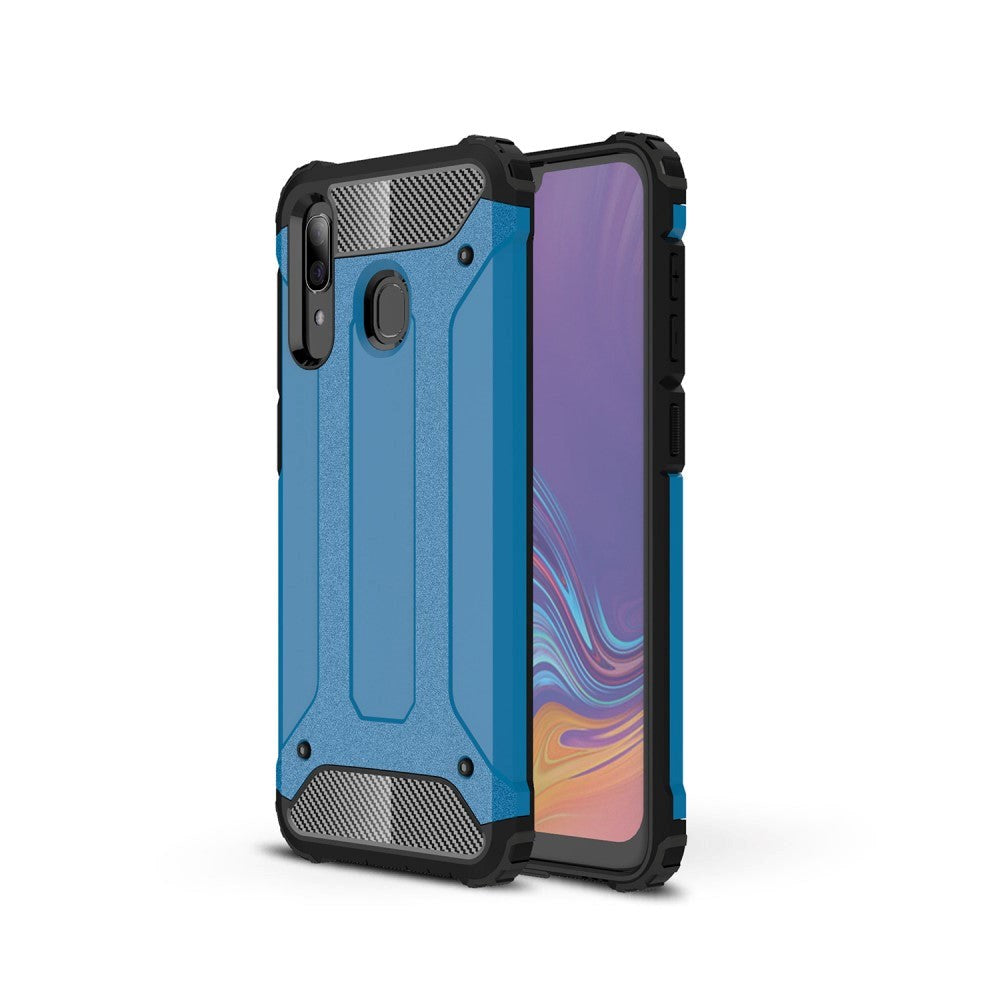 Samsung Galaxy A30 Heavy Duty Håndværker Cover - Blå