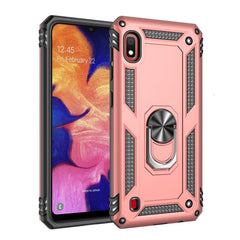 Samsung Galaxy A10 Håndværker Cover m. Stander & 360⁰ Finger Holder - Rose Gold