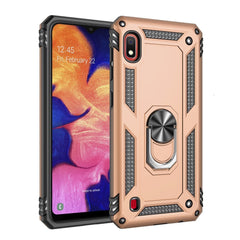 Samsung Galaxy A10 Håndværker Cover m. Stander & 360⁰ Finger Holder - Guld