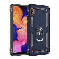 Samsung Galaxy A10 Håndværker Cover m. Stander & 360⁰ Finger Holder - Blå