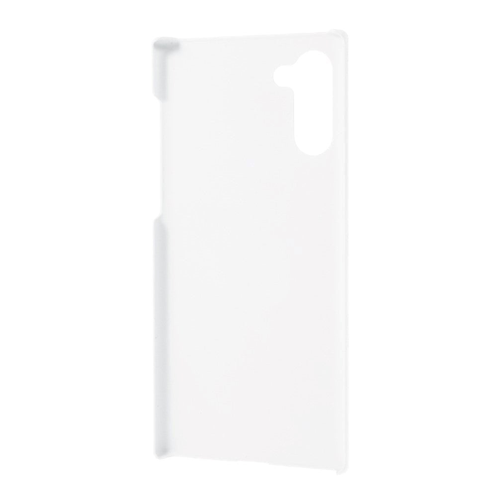 Samsung Galaxy Note 10 Mat Plastik Cover Hvid