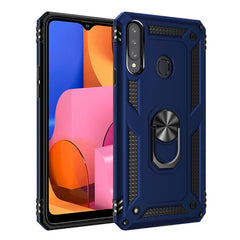 Samsung Galaxy A20s Håndværkercover m. Magnetisk Kickstand - Blå