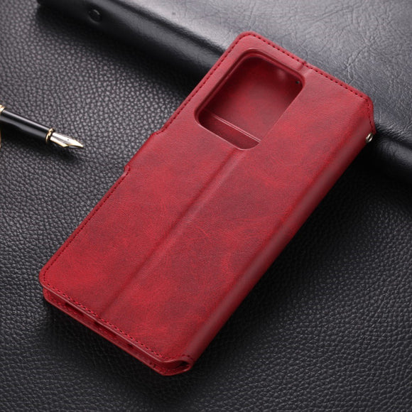 EIDERWOOD Samsung Galaxy S20+ (Plus) Kunstlæder Flip Cover - Rød