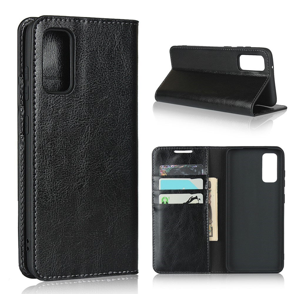 EIDERWOOD Samsung Galaxy S20 Kunstlæder Flip Cover m. Kortholder & Ståfunktion - Sort