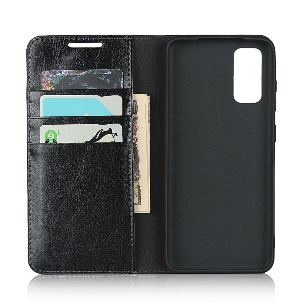 EIDERWOOD Samsung Galaxy S20 Kunstlæder Flip Cover m. Kortholder & Ståfunktion - Sort