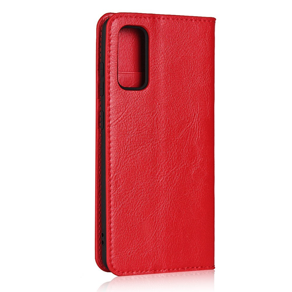 EIDERWOOD Samsung Galaxy S20 Kunstlæder Flip Cover m. Kortholder & Ståfunktion - Rød