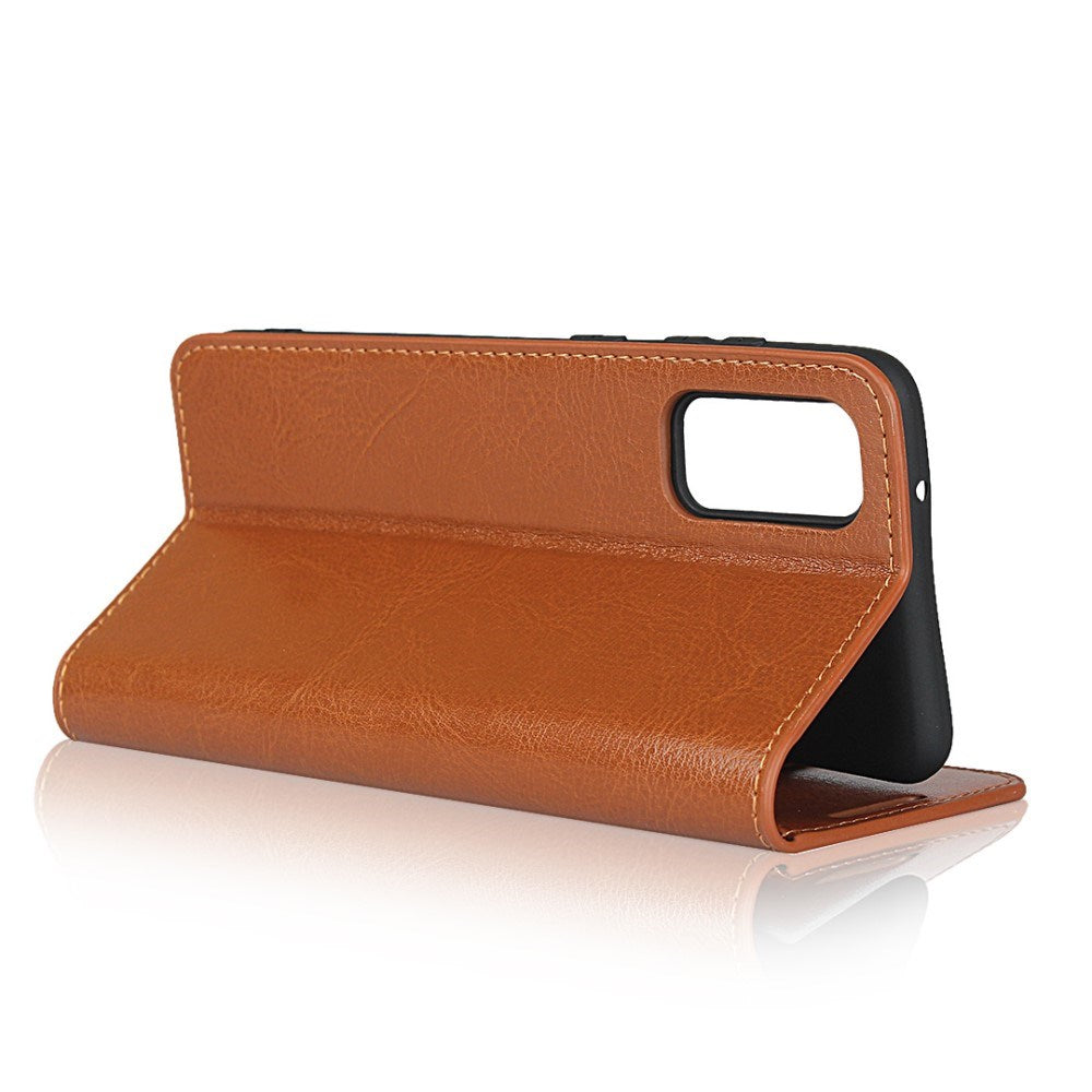 EIDERWOOD Samsung Galaxy S20 Kunstlæder Flip Cover m. Kortholder & Ståfunktion - Brun