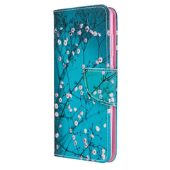 Samsung Galaxy A41 Læder Cover m. Pung - Træ med blomster