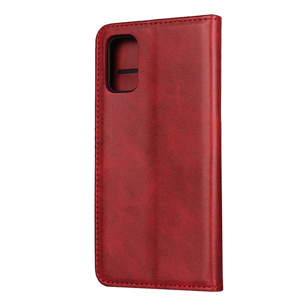 Samsung Galaxy A41 Læder Cover m. Pung Rød