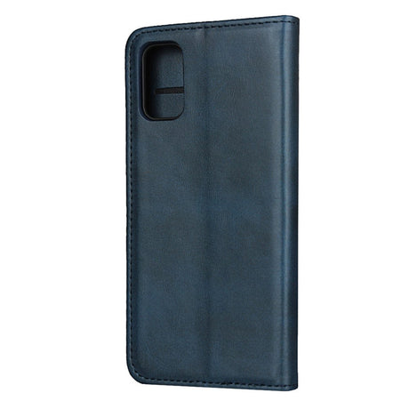 Samsung Galaxy A41 Læder Cover m. Pung Blå