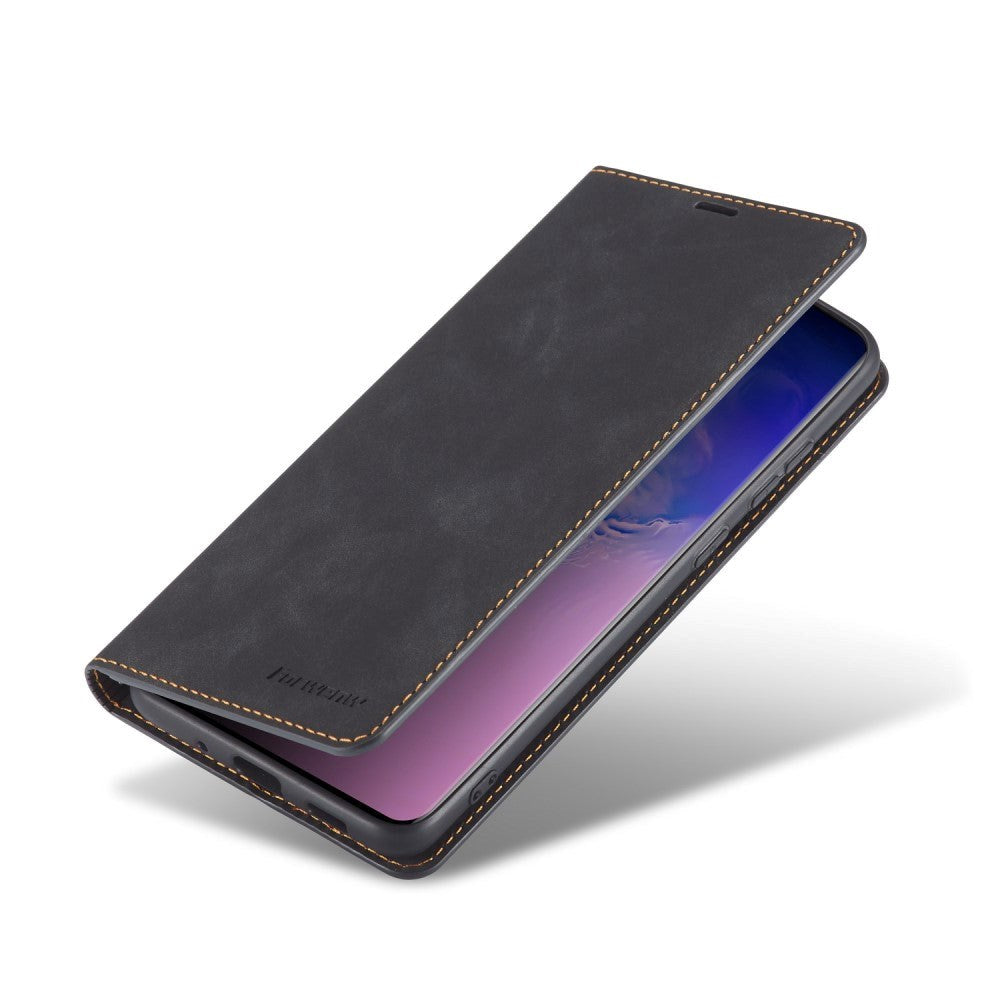 Samsung Galaxy S20 Ultra Læder Cover m. Pung - Sort