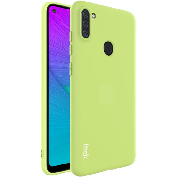Samsung Galaxy M11 - IMAK Mat Fleksibelt Cover - Grøn