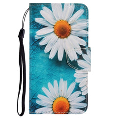 Samsung Galaxy M11 Læder Cover m. Pung - Hvide Blomster