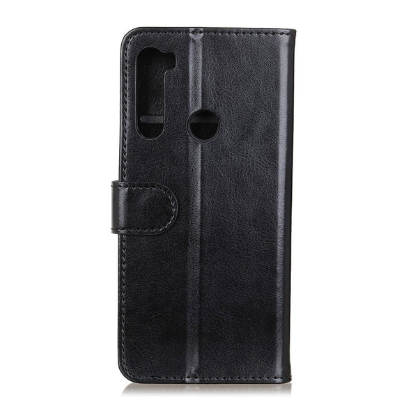 Samsung Galaxy M11 Læder Flip Cover m. Pung - Sort