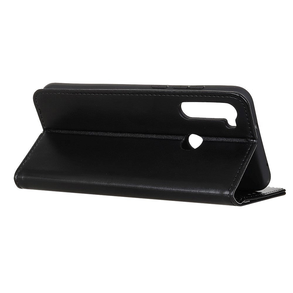 Samsung Galaxy M11 Læder Flip Cover m. Pung - Sort