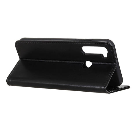 Samsung Galaxy M11 Læder Flip Cover m. Pung - Sort